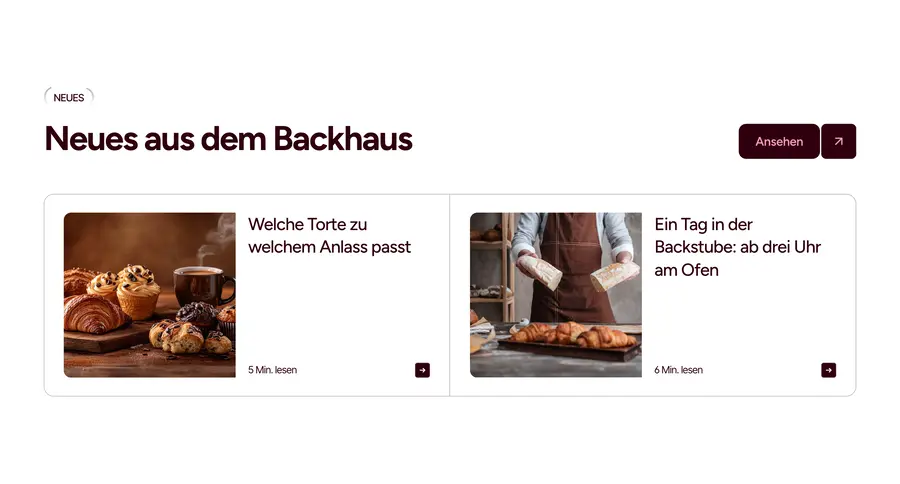 Ausschnitt der Musterseite von Backhaus Kettenring