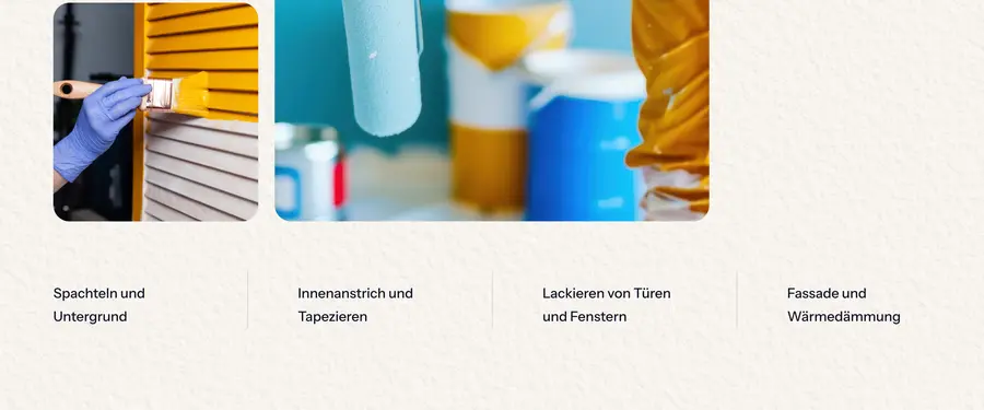Ausschnitt der Musterseite von Malerwerkstatt Ludy