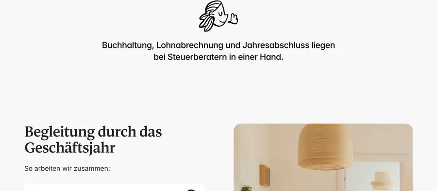Ausschnitt der Musterseite von Kanzlei Zeilfelder & Partner