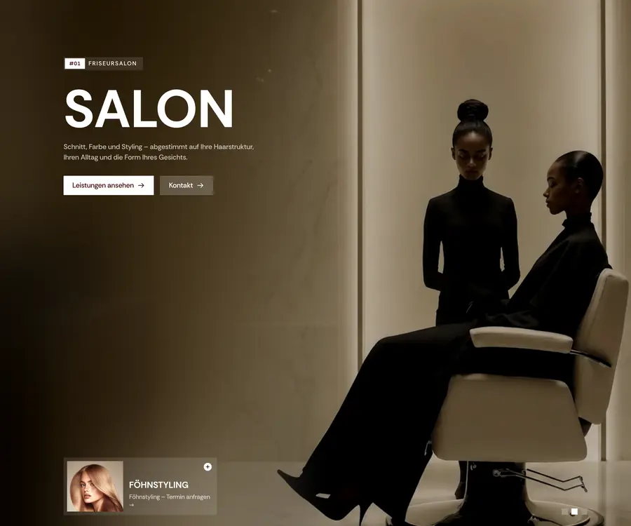 Ausschnitt der Musterseite von Salon Espenschied