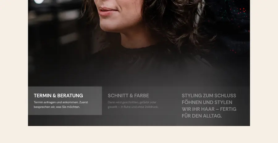 Ausschnitt der Musterseite von Salon Espenschied
