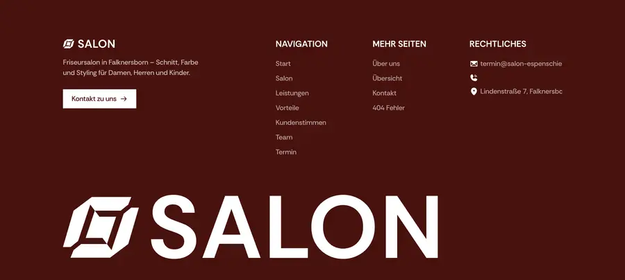 Ausschnitt der Musterseite von Salon Espenschied